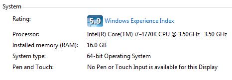 64-bit Windows to see all RAM