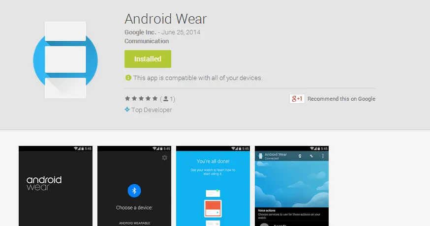 Android Wear in Play