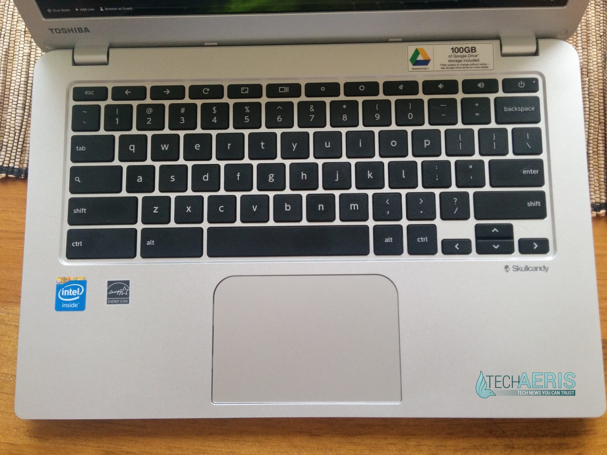 Toshiba Chromebook 2 keyboard
