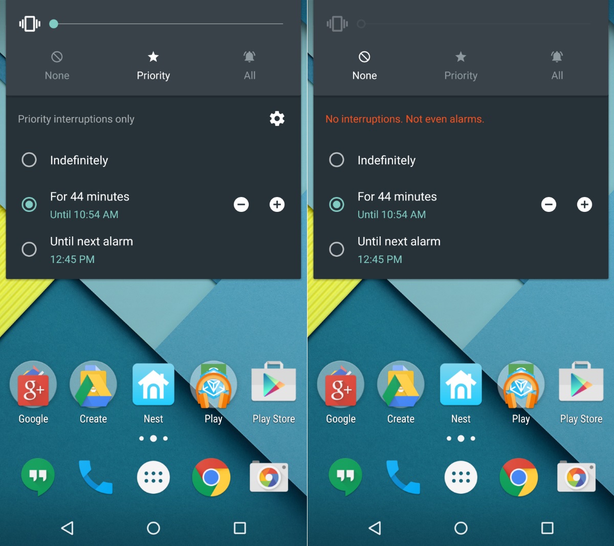 Android 5.1 Priority Notification Settings