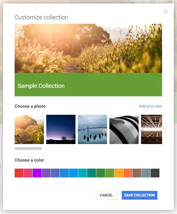 Google-Collections-1-Create-Collections-Customize-Collection-Options