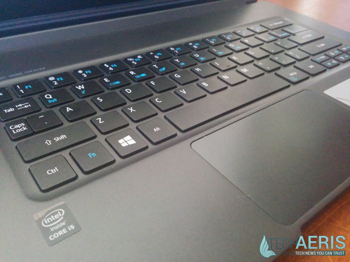 Acer Aspire R13 Review - Keyboard and Touchpad