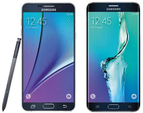 Samsung Galaxy Note 5 and S6 Edge+