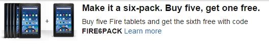 Amazon Tablet 6-pack