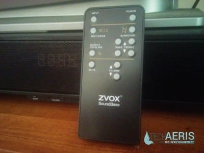 ZVOX Soundbase 570 Remote and Display
