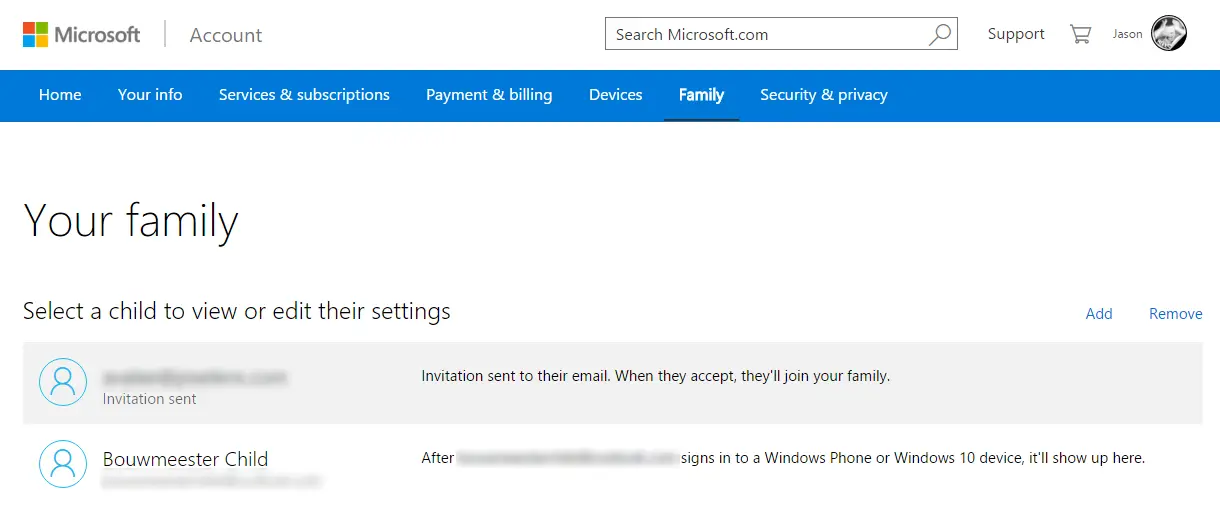 Microsoft-Family-Settings-07-Child-Added-New-Account