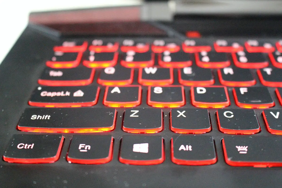 The ideapad Y700 Touch's keyboard