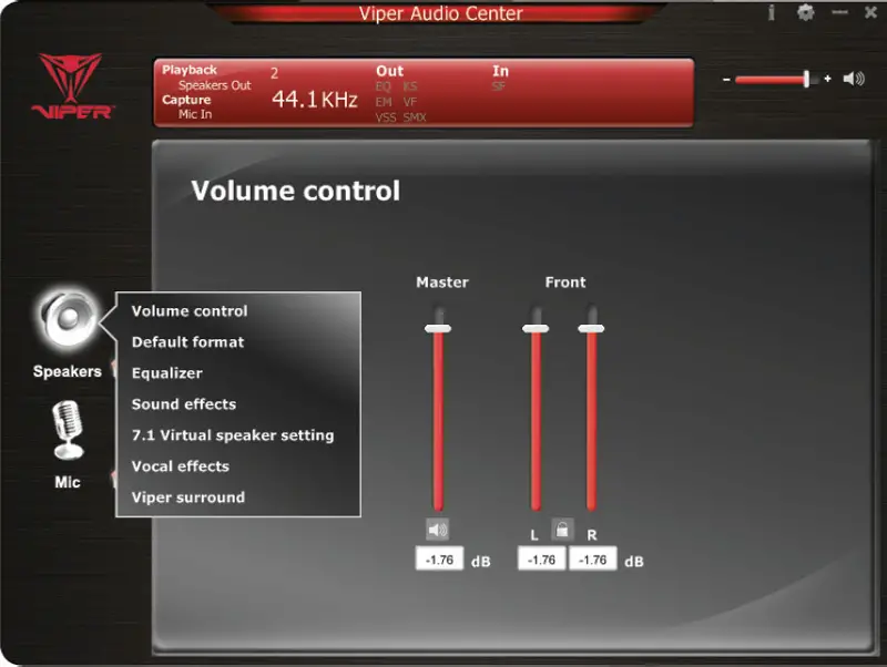 Viper-Audio-Center-Speaker-Options