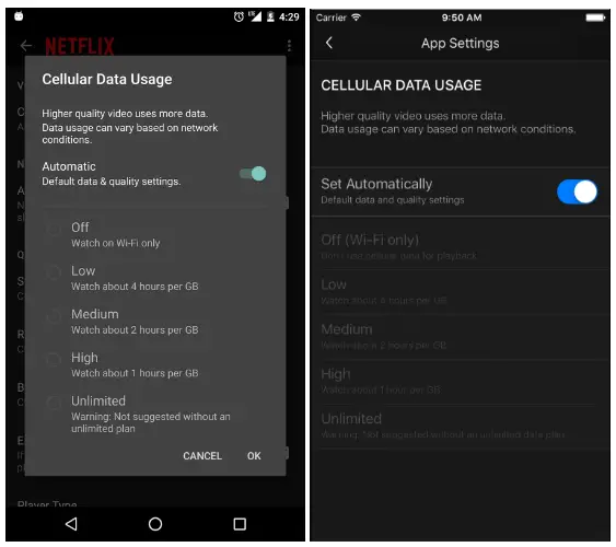 Netflix-Cellular-Data-Usage