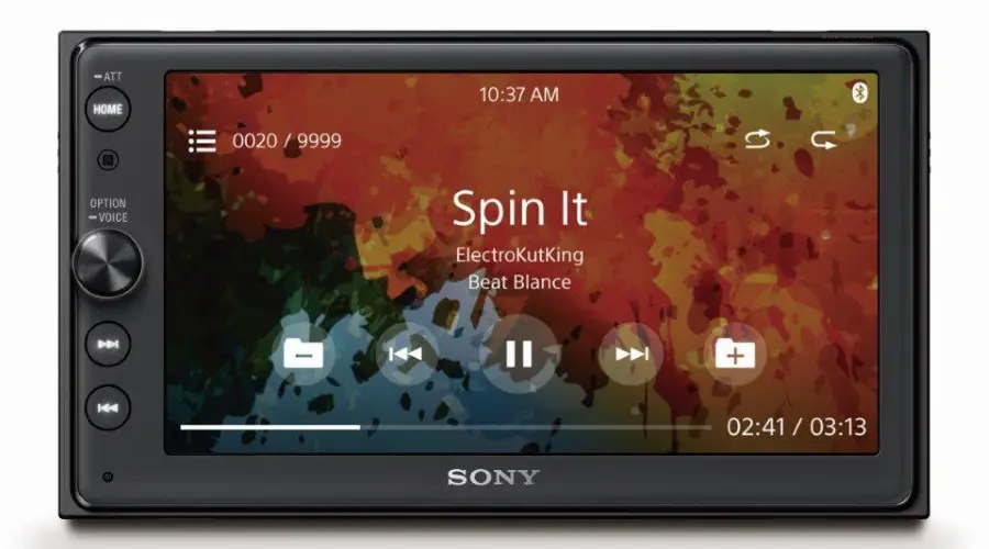 Sony XAV-AX100 Front Sony Music File Playback