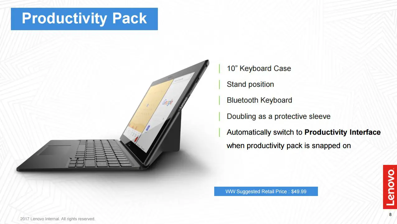 Lenovo tab 4 10 plus productivity pack