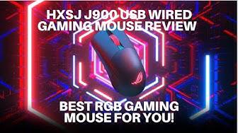 'Video thumbnail for HXSJ J900 USB Wired Gaming Mouse Review – Best RGB Gaming Mouse for You!'