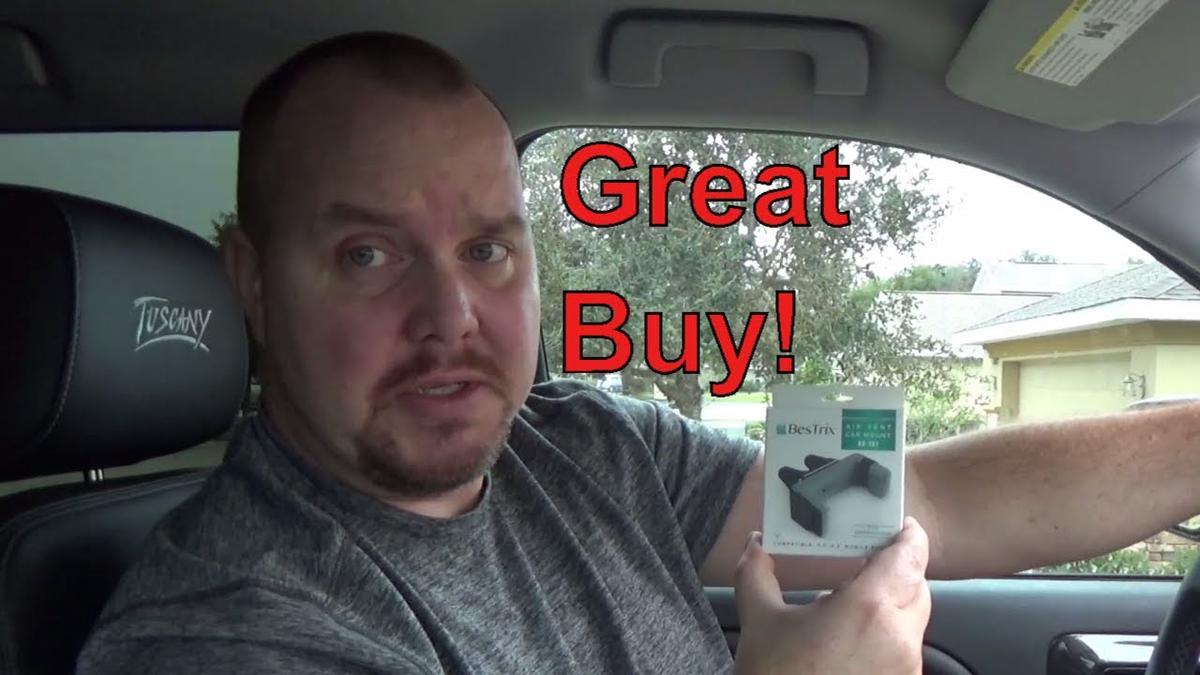 'Video thumbnail for $15 Bestrix Universal Smartphone Car Air Vent Mount Holder'