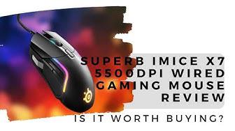 'Video thumbnail for Superb iMice X7 5500DPI Wired Gaming Mouse Review – Is It Worth Buying?'