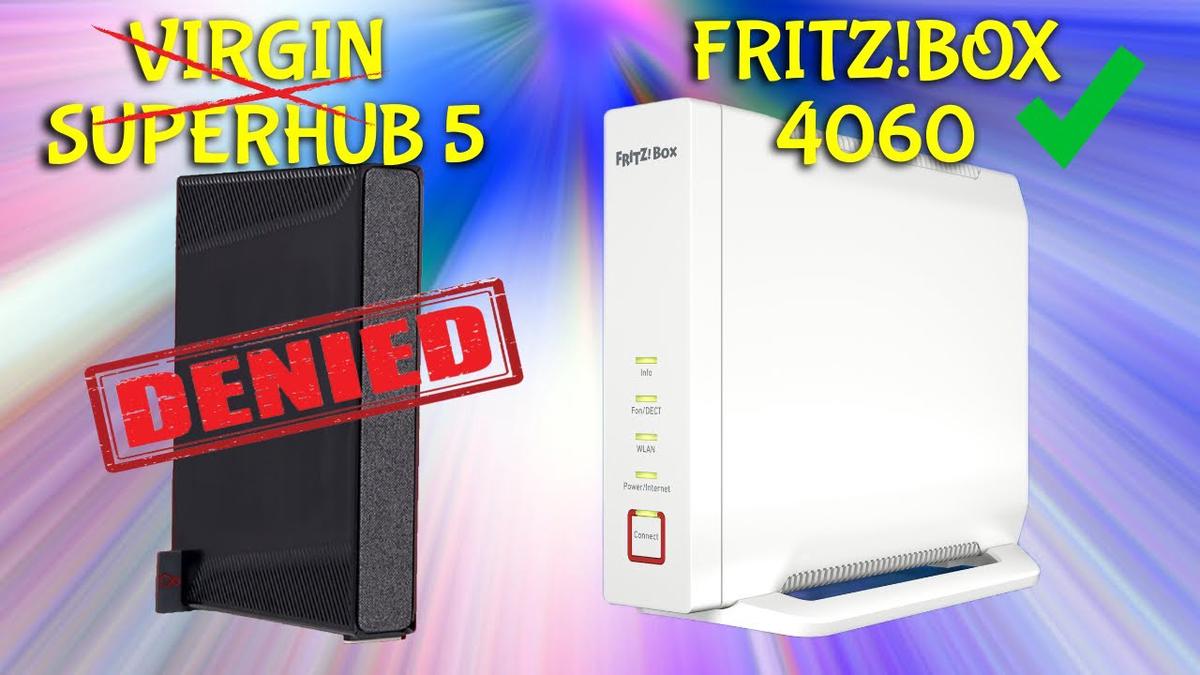 'Video thumbnail for Can't get a Superhub 5? Get a Fritz!Box 4060 instead! Wifi 6 put to the test.'