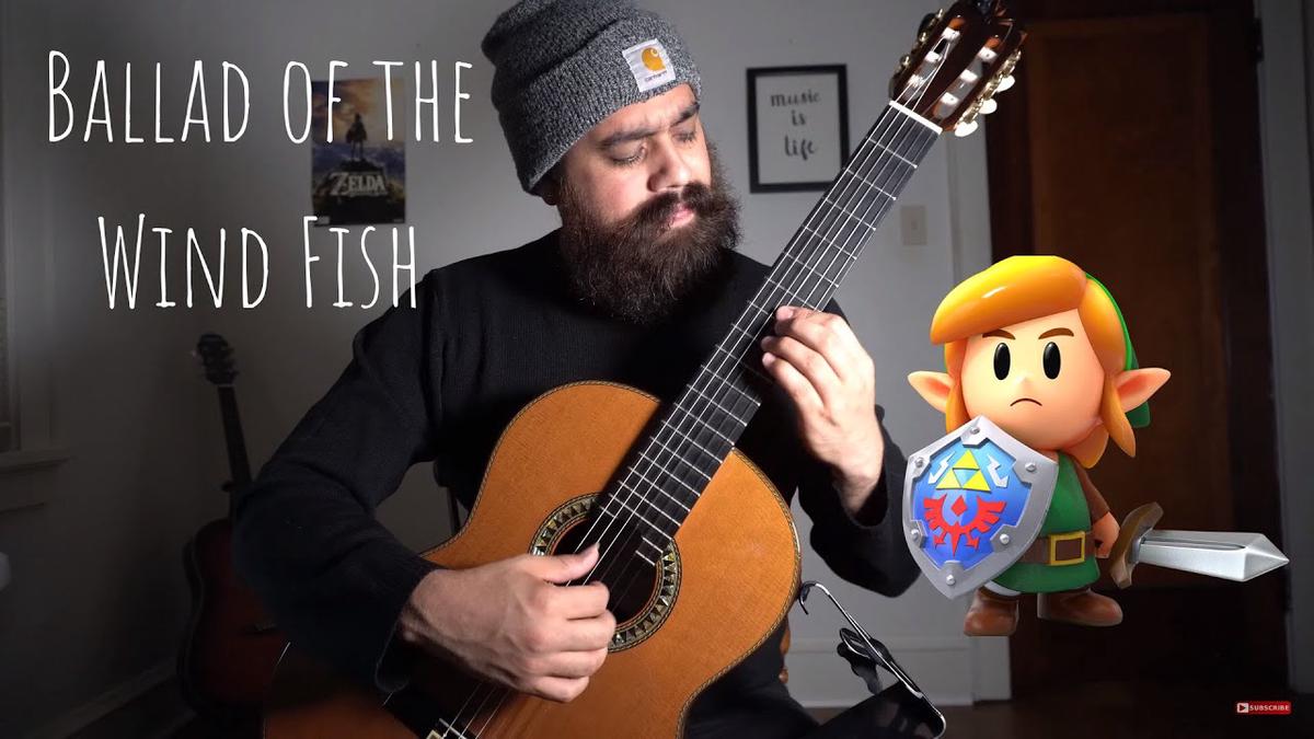 'Video thumbnail for Ballad of the Wind Fish Guitar | ZELDA Guitar Cover (Tabs)'