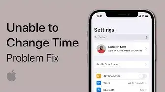 'Video thumbnail for Unable To Change Time on iPhone - Date & Time Greyed Out Fix'