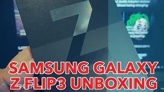 'Video thumbnail for Samsung Galaxy Z Flip3 Unboxing'