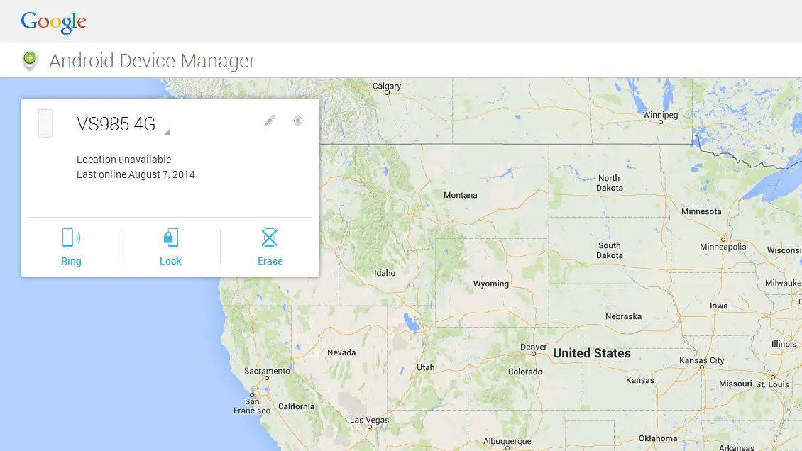 android device manager header