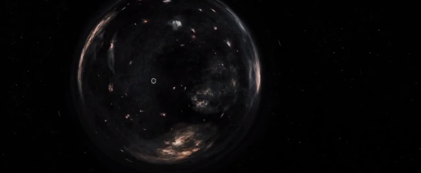 Every shot in space was varied and beautiful. 