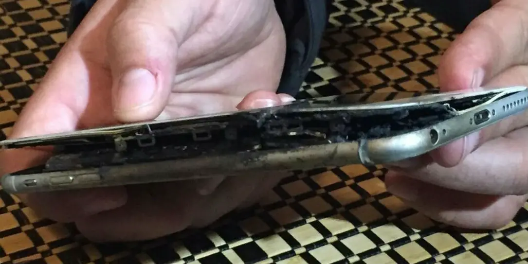 iPhone exploded