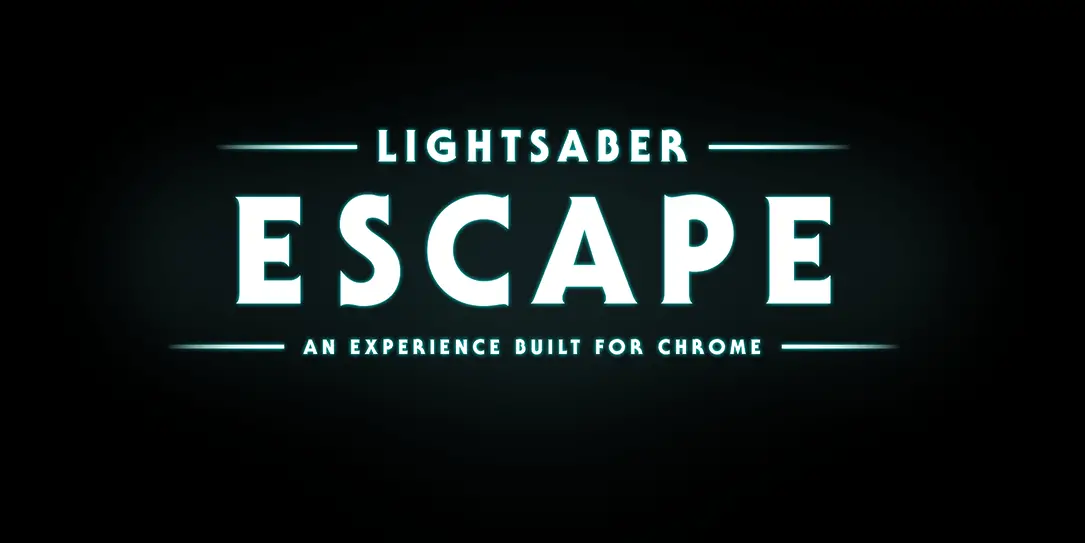Star Wars lightsaber Escape