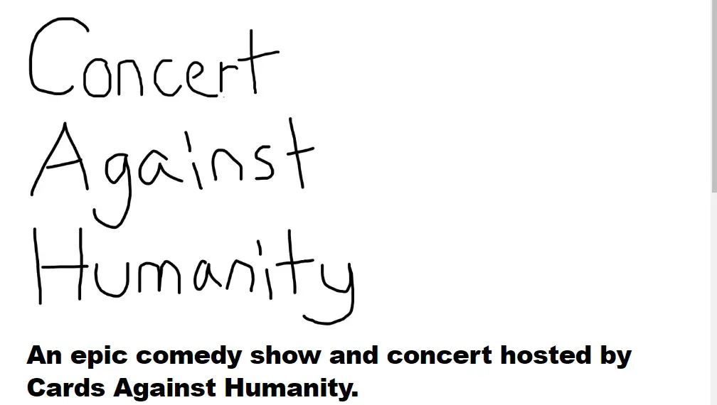 Concert Against Humanity