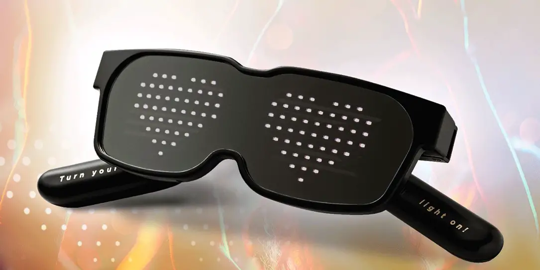 CHEMION smart Bluetooth LED glasses look like a blast