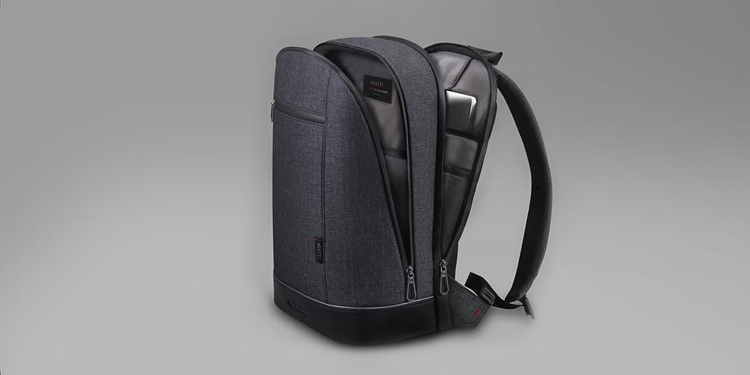 This backpack utilizes a fingerprint lock to keep your tech gear secure