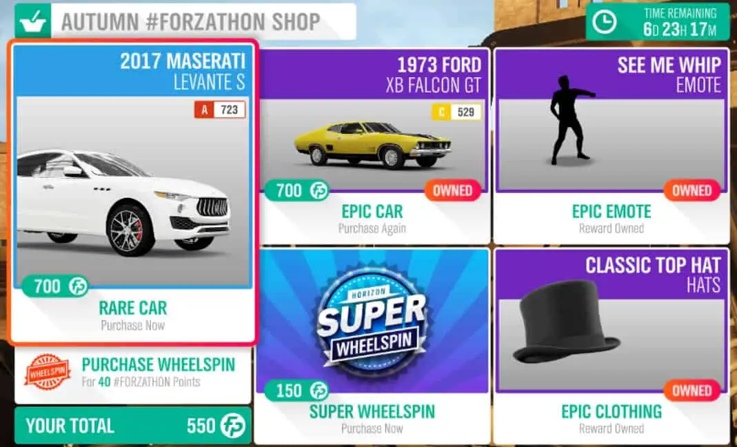 Forza-Horizon-4-Forzathon-April-18-Autumn-Forzathon-Shop