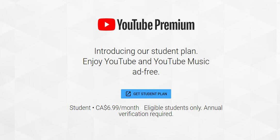 YouTube-Premium-student-plan