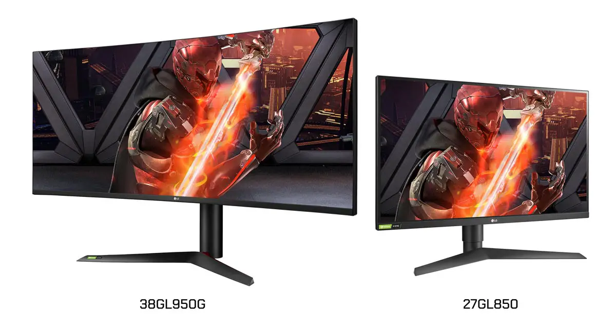 The LG 38GL950G and 27GL850 IPS gaming monitors