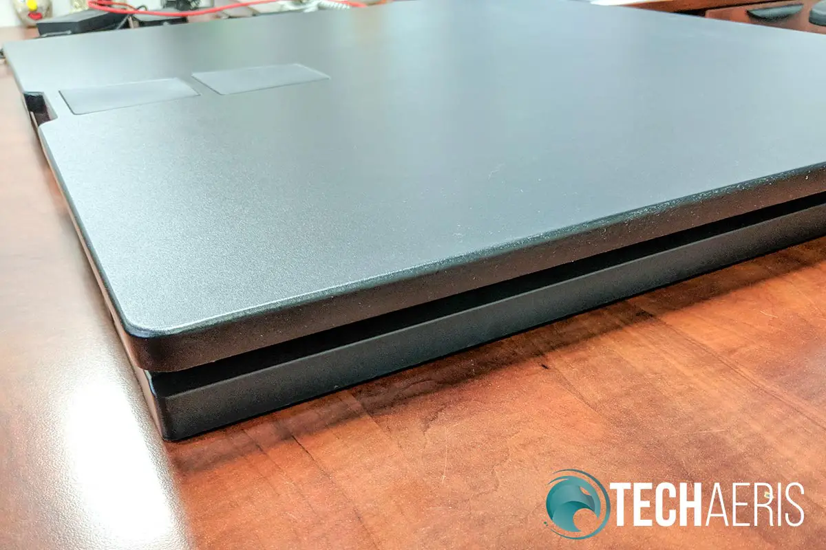 The Ergotron WorkFit-TX standing desk converter has a very low profile