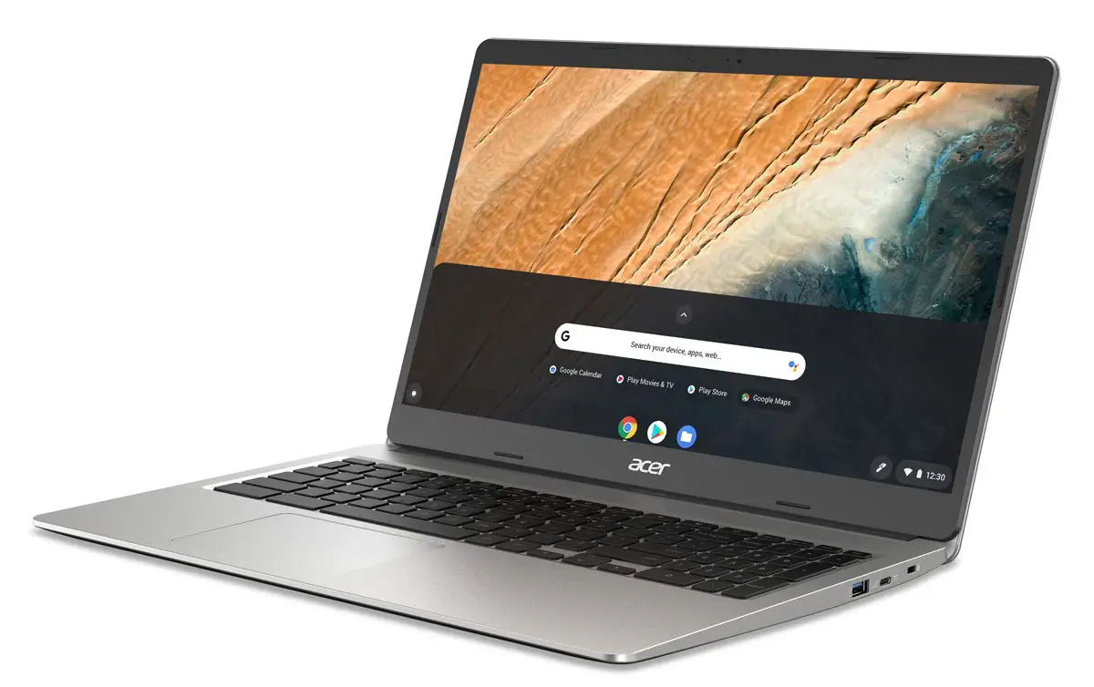 The new Acer Chromebook 315 features a full-sized numeric keypad