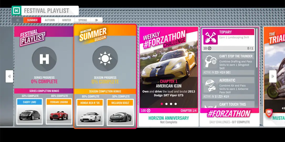 Emptiness player acquaintance Forza Horizon 4 #Forzathon September 26: "Horizon Anniversary"