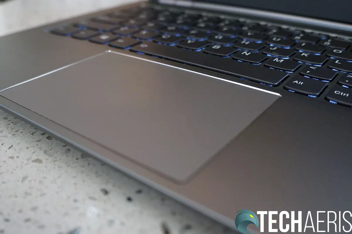 The Lenovo ThinkBook 14s has a decent sized TrackPad