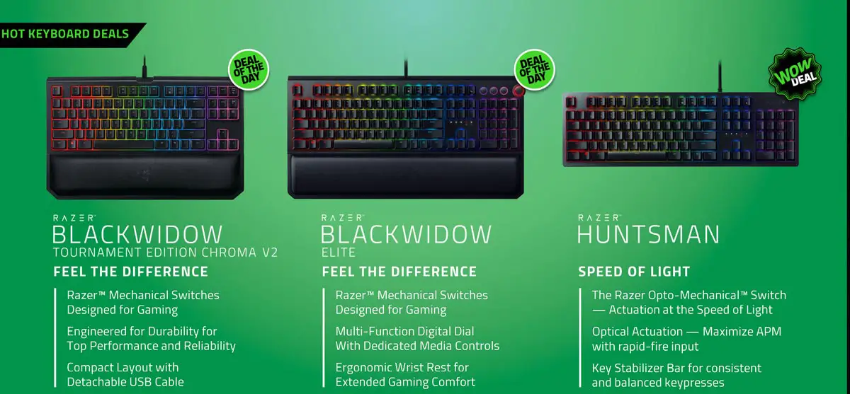 Razer Black Friday keyboard deals