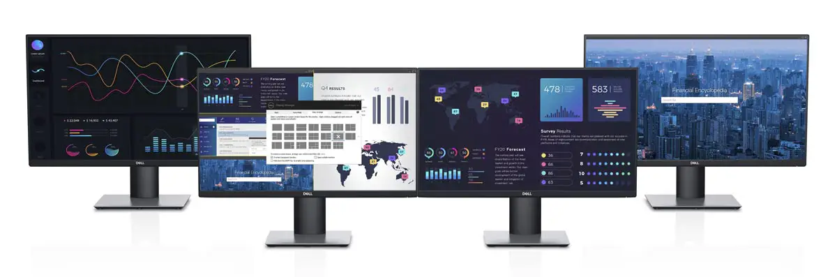 The Dell P series monitor family