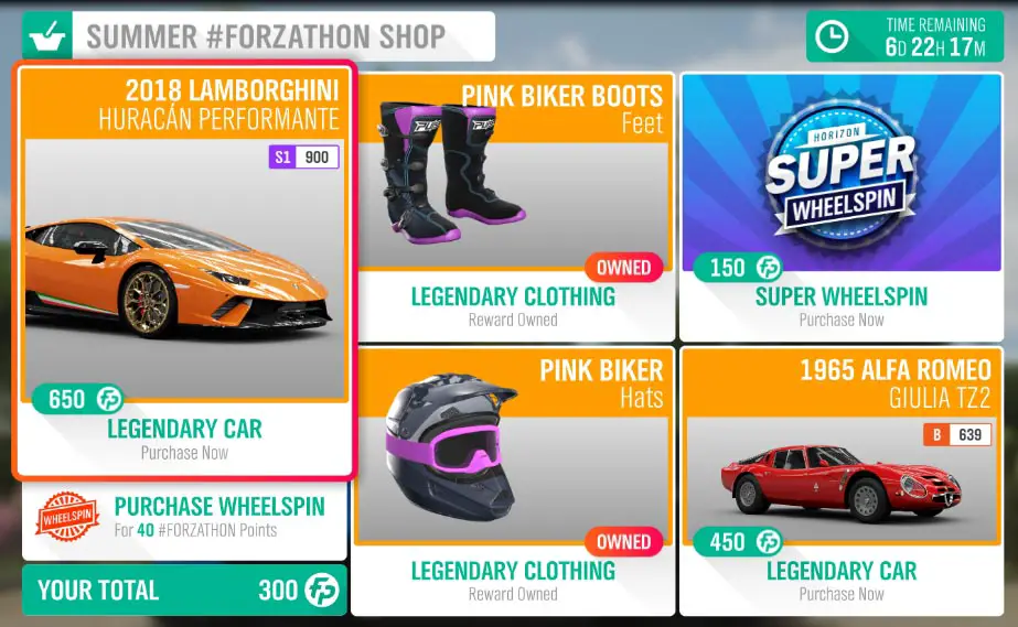 The Forza Horizon 4 #Forzathon Shop for March 12-19th