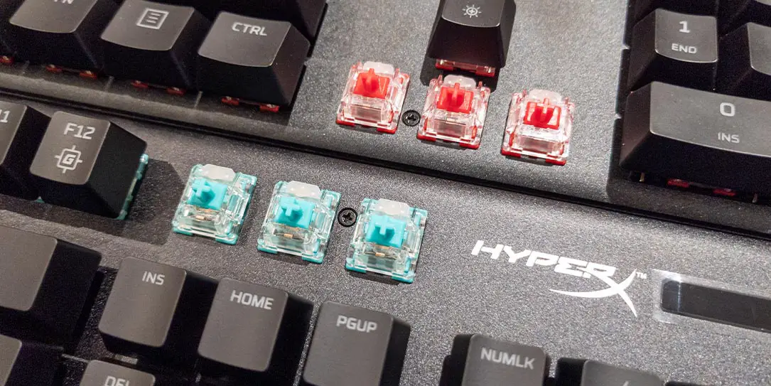 HyperX Alloy Origins Aqua and Red switches
