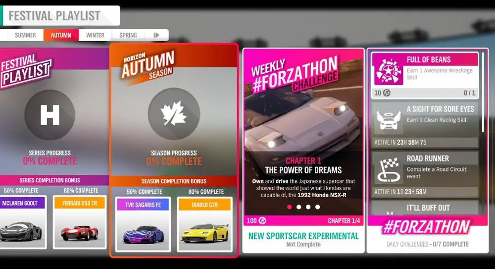 Forza Horizon 4 #Forzathon 19-26 مارس: "سيارة رياضية جديدة تجريبية" 18