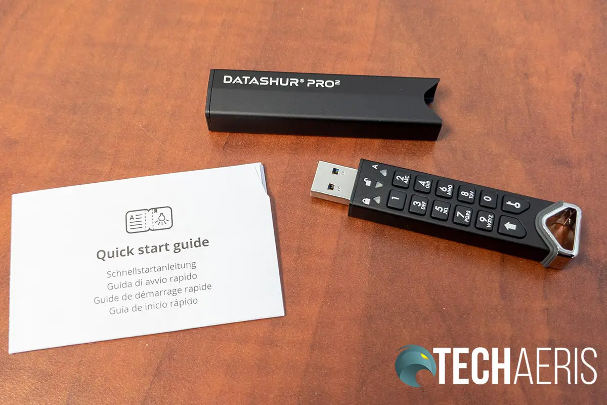 What's included with the iStorage datAshur Pro2 encrypted USB stick