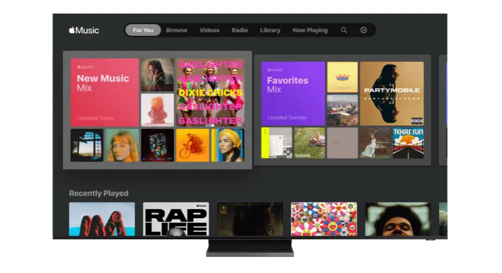 Apple تأتي الموسيقى لاختيار تلفزيونات سامسونج الذكية 14