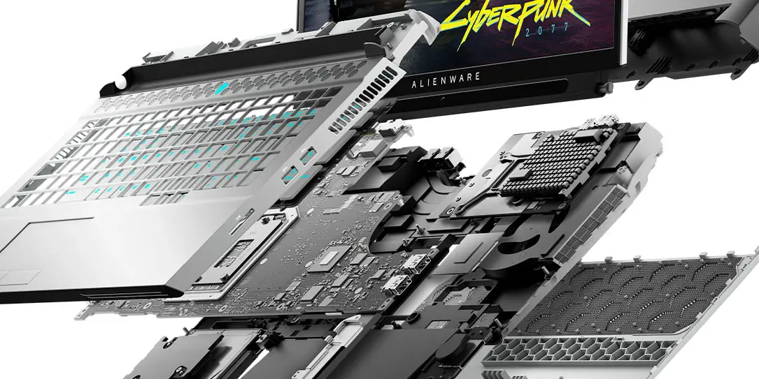 Alienware-Area-51m-exploded