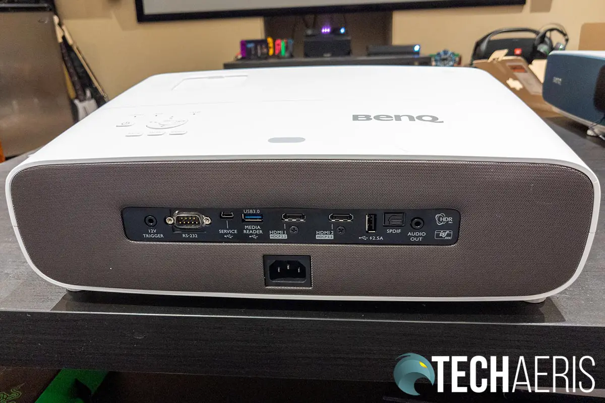 The back of the BenQ HT3550 CinePrime Projector