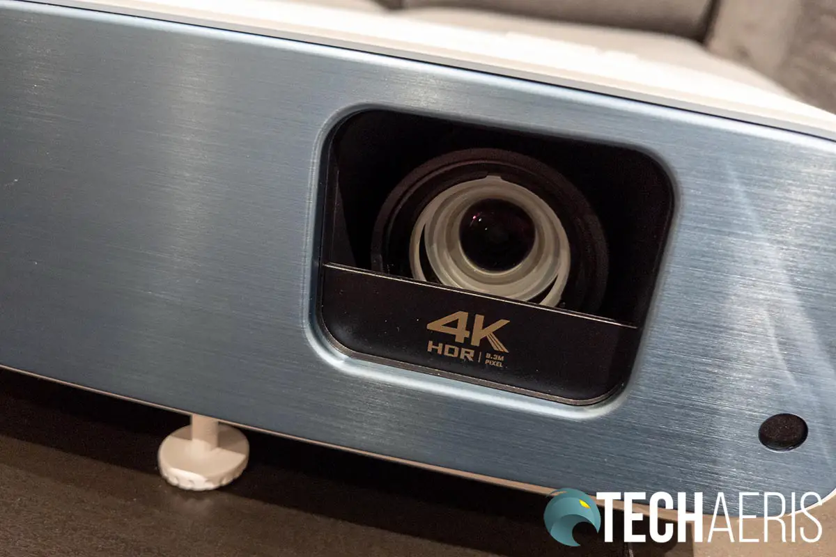 The 4K UHD lens opening on the BenQ TK850 Sports Projector