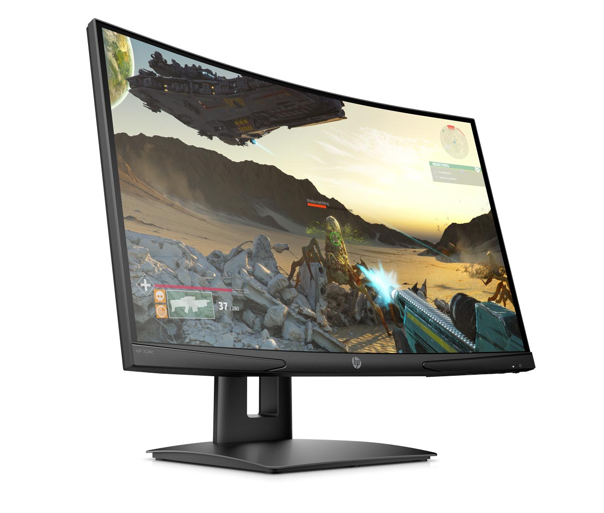 The HP X24c Gaming Monitor
