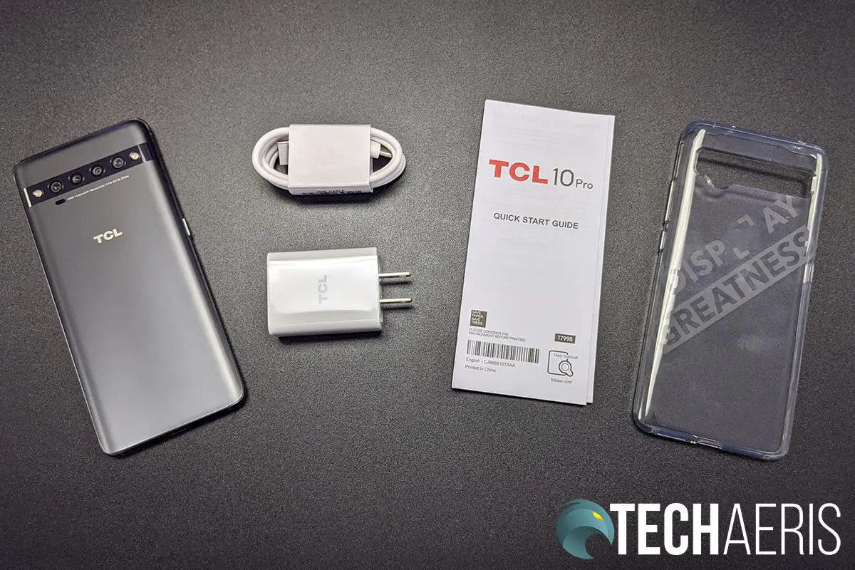 What's included with the TCL 10 Pro Android smartphone