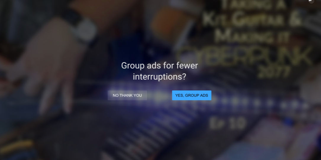 YouTube group ads