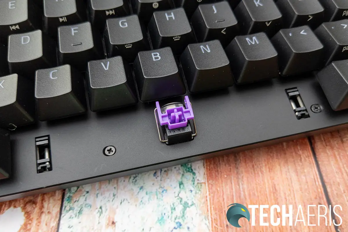 The Clicky Optical Switch on the Razer Huntsman Mini 60% Optical Gaming Keyboard